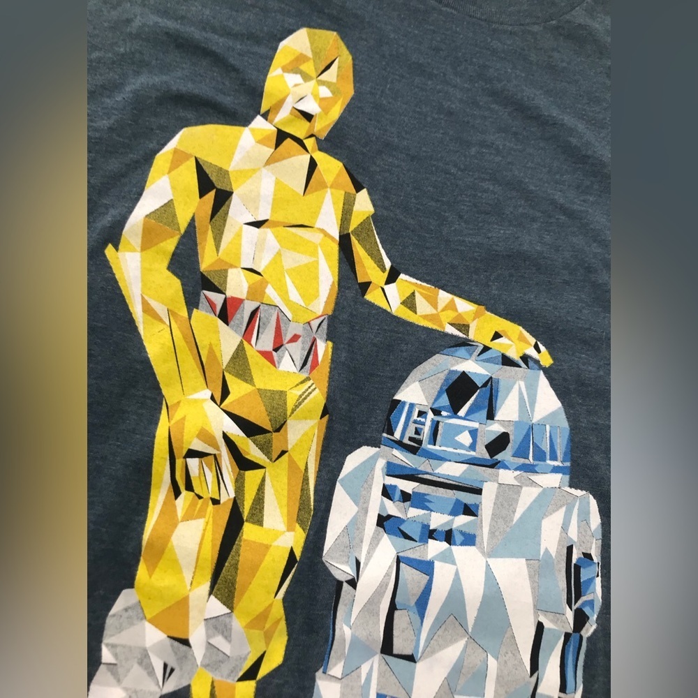 Star Wars Geometric C-3PO and R2-D2 Soft Tee - Picture 6 of 6